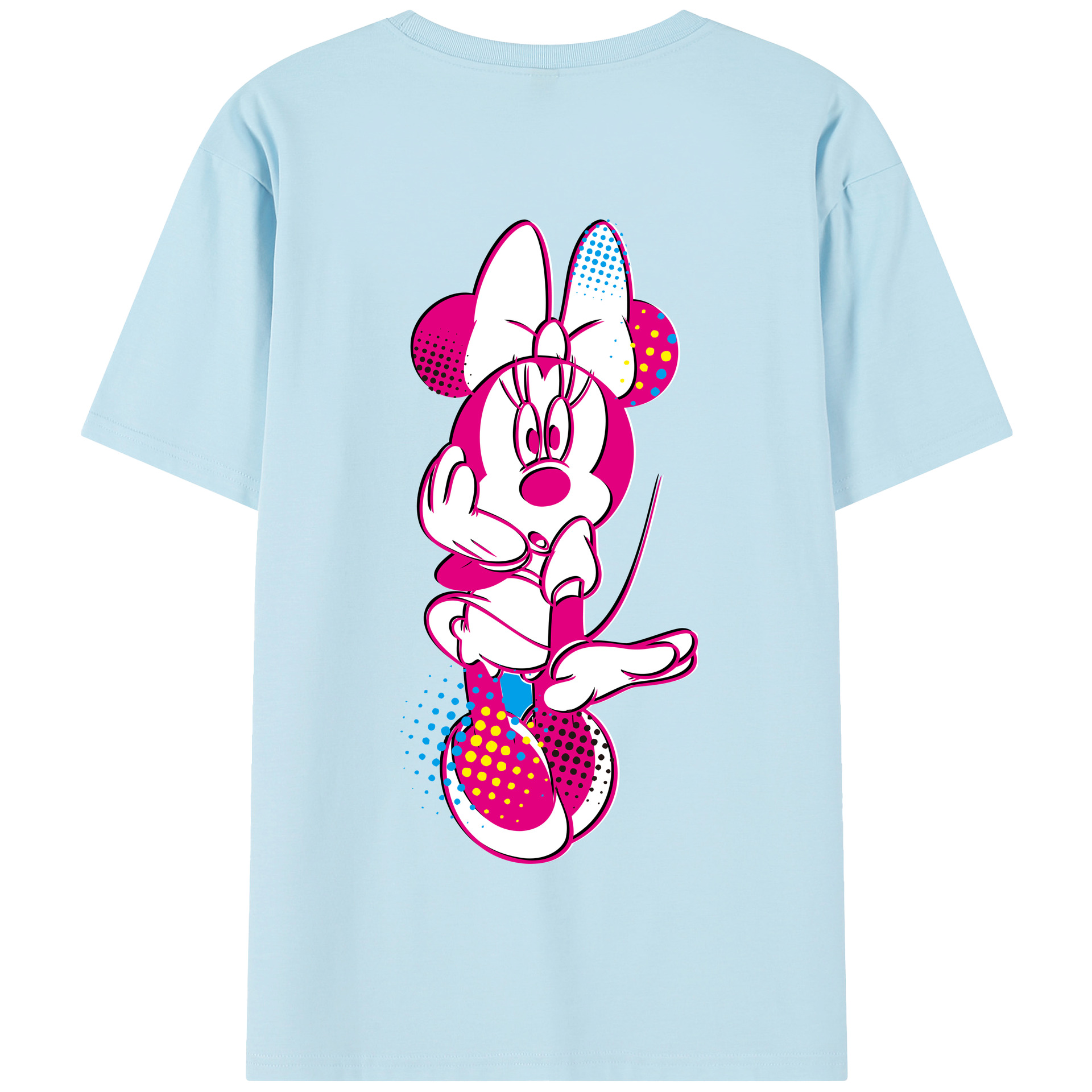 （画像用） ミッキーマウス Mickey Mouse 綿100％半袖Tシャツ（背面プリント）